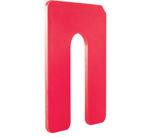 AiglePlast - Plastic Horseshoe Shims - Red 1/8" x 4"